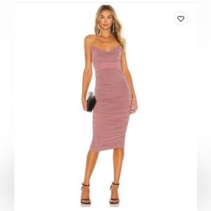 x REVOLVE Michael Costello India Midi Dress in Blush Pink - size SMALL